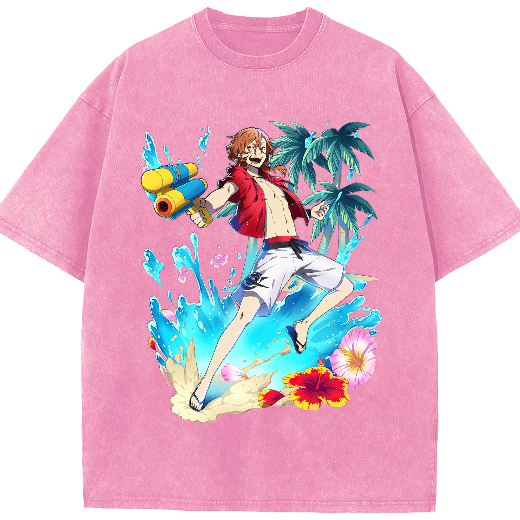 （画像用） 文豪ストレイドッグス Bungo Stray Dogs 綿100% ヴィンテージ風 半袖Tシャツ（フロントプリント）